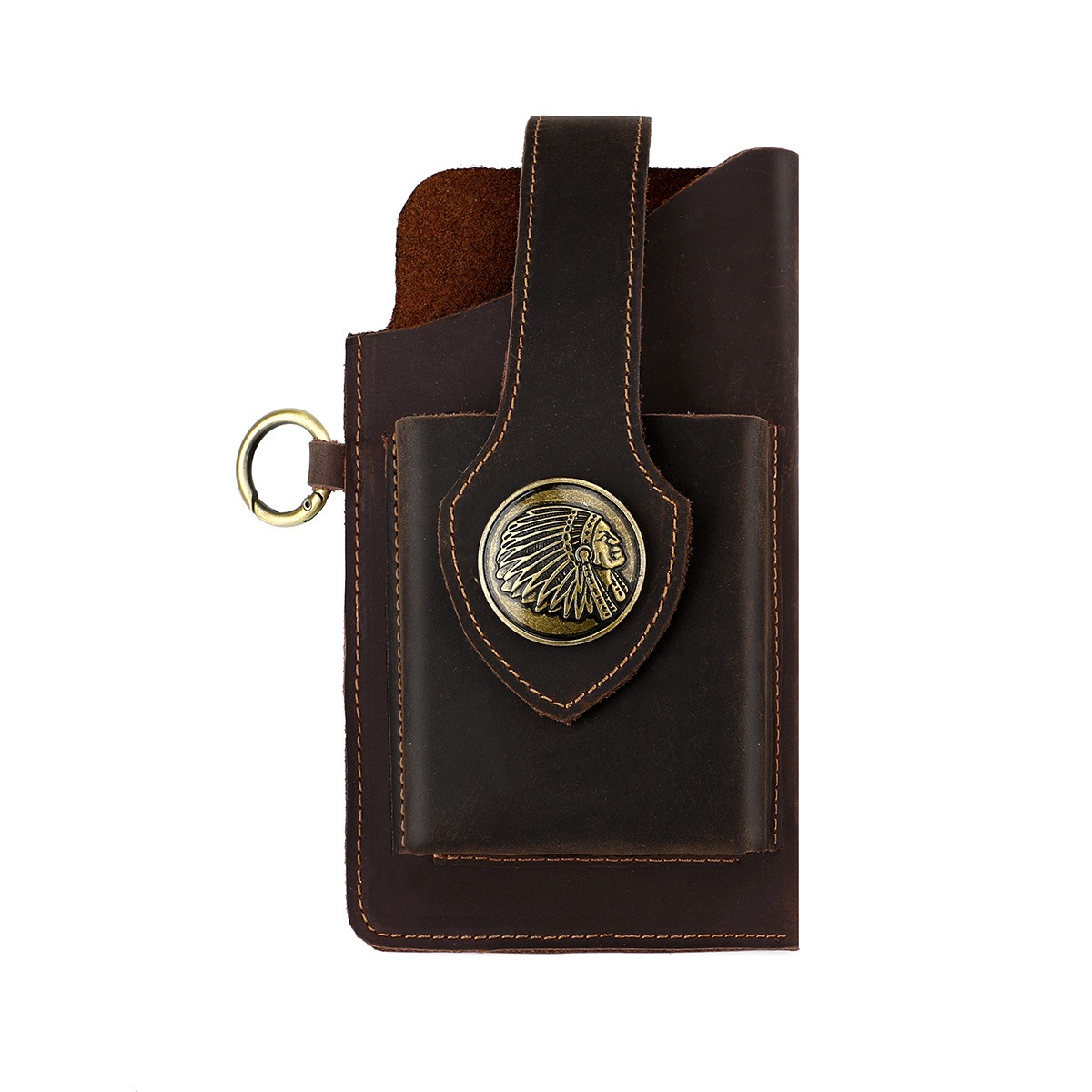 Edc Carry Bag For Men - Men Leather Belt Loop Phone Pouch,Waist