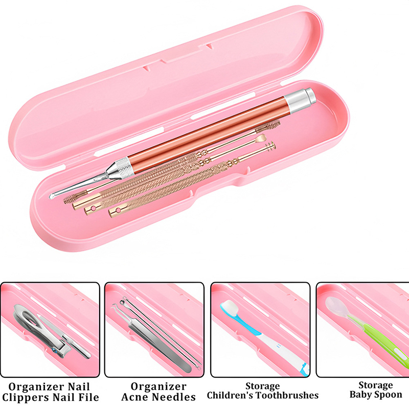 Nail File Titanium - 1/8 Pcs Portable Rectangle Nail Art