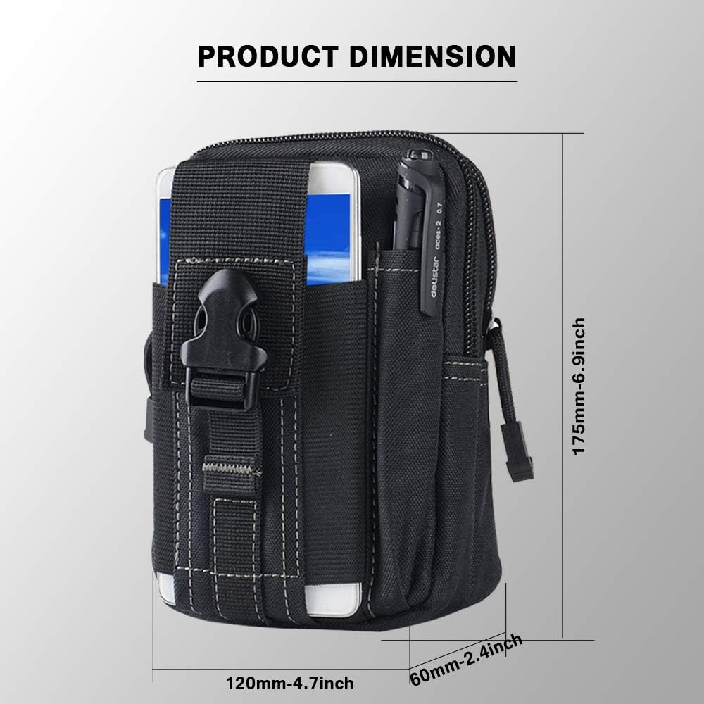 Tactical Molle Belt Pouch Mili - đánh giá và giá Edc Deep Carry