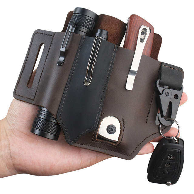 Leather EDC Tool Pouch Outdoor - đánh giá và giá Edc Deep Carry