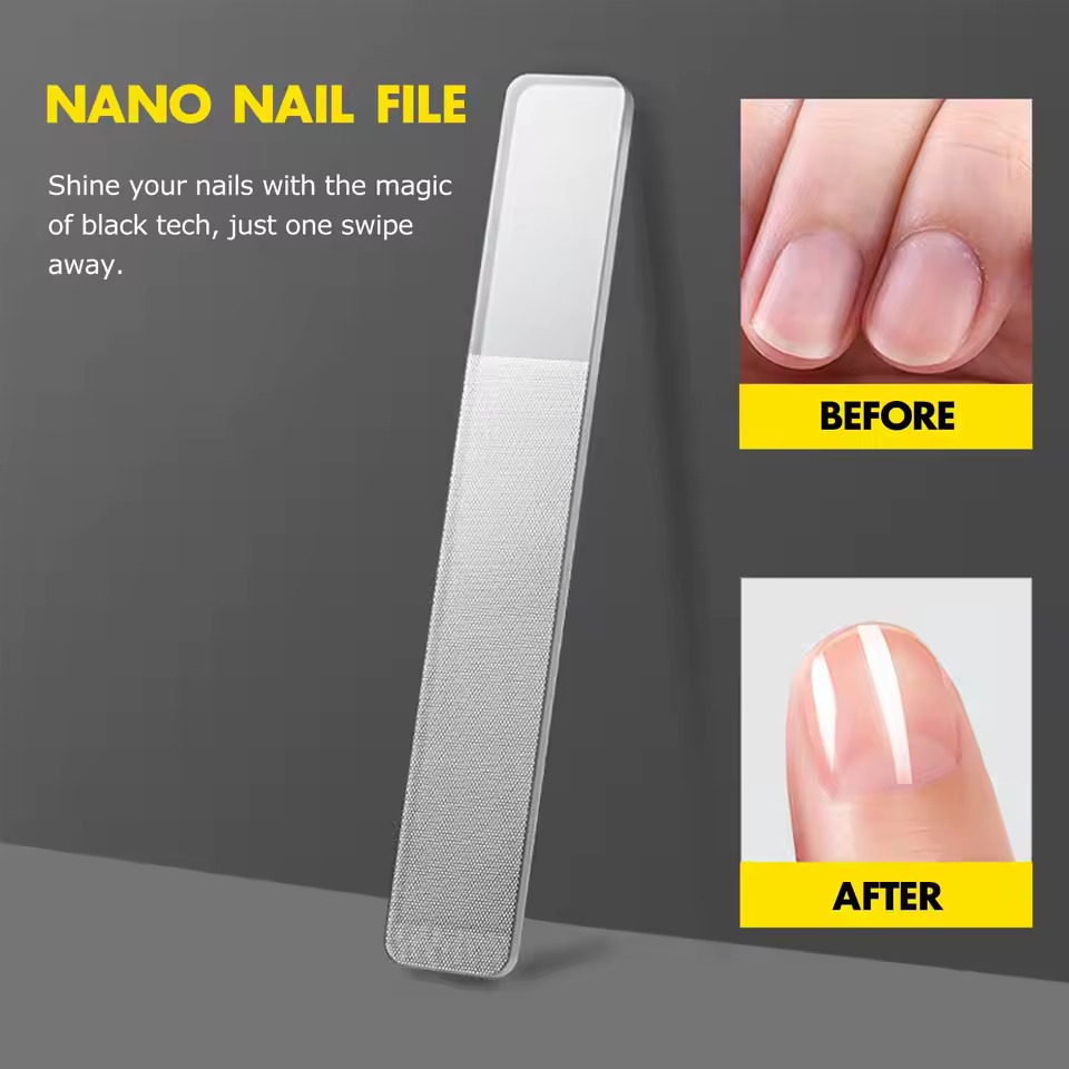 1/8Pcs Glass Nail Shiner Upgra - đánh giá và giá Nail File Titanium