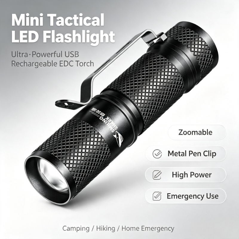 SMILING SHARK Ultra‑Powerful M - đánh giá và giá Edc Carry Flashlight