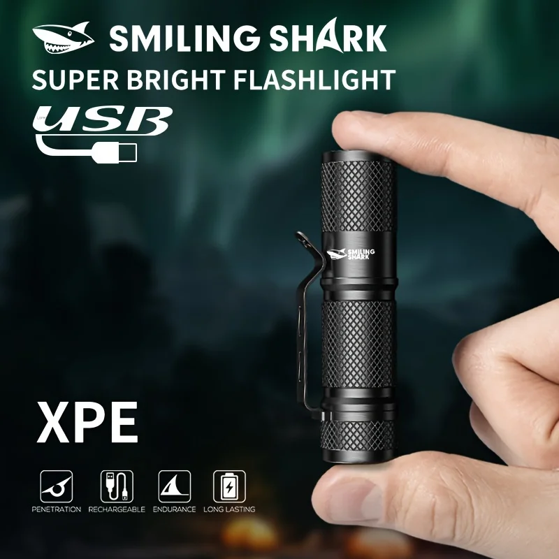SMILING SHARK Ultra‑Powerful M - đánh giá và giá Edc Carry Flashlight