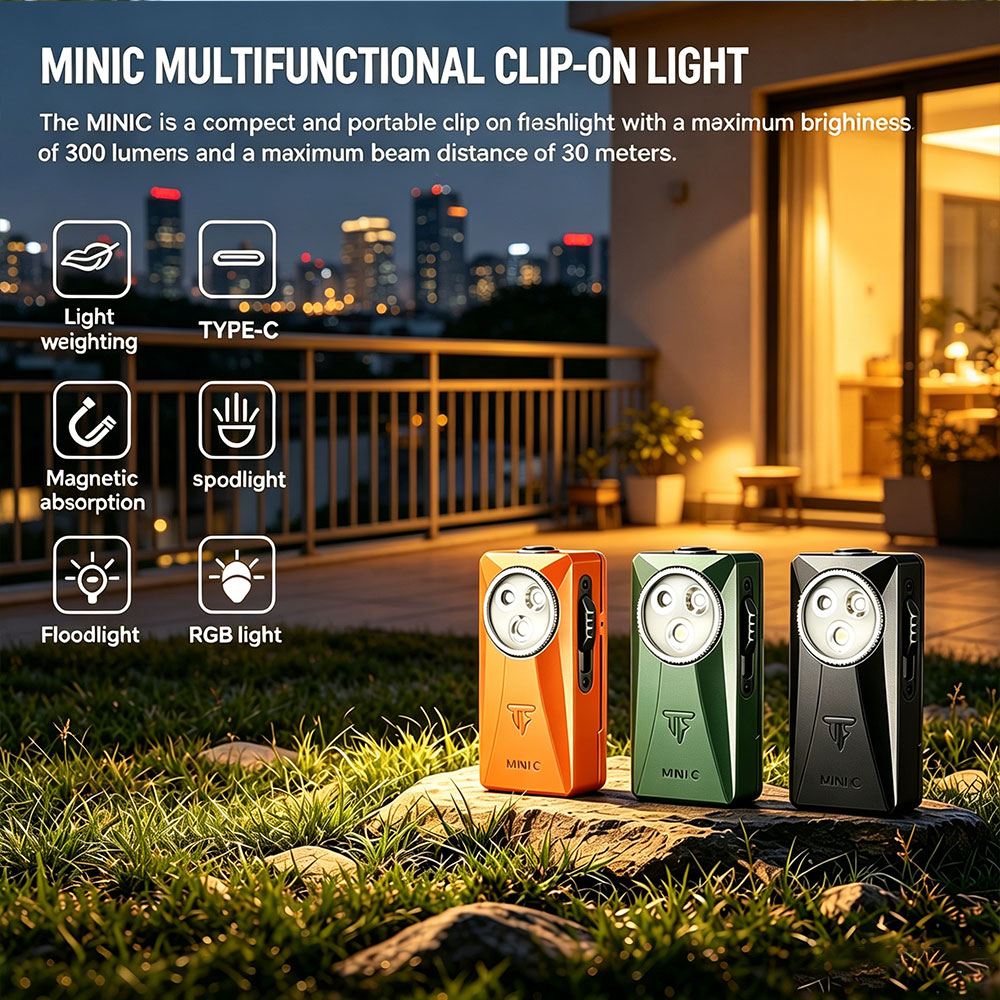 Trustfire MINIC 800 Lumens EDC - đánh giá và giá Edc Carry Flashlight