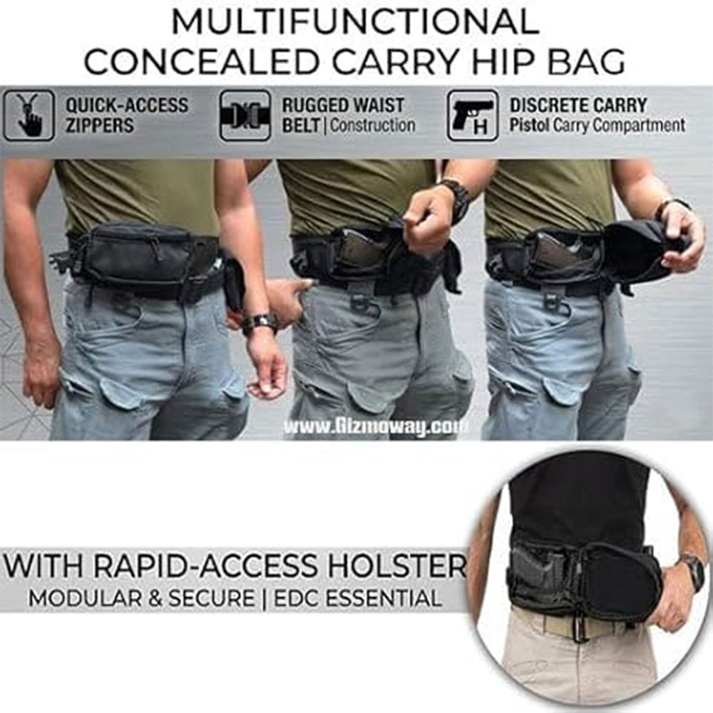 Tactical Pistol Bag Gun Bag Co - đánh giá và giá Edc Concealed Carry Fanny Pack