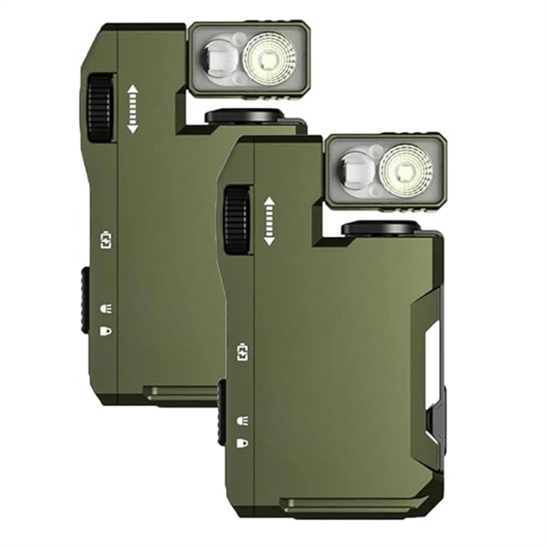 AT51-2Pcs EDC Flashlight With  - đánh giá và giá Edc Carry Flashlight