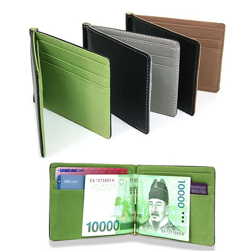 Slim nam da kẹp tiền Ví Nữ Ví  - đánh giá và giá Money Clip Magnetic