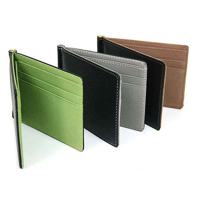 Slim nam da kẹp tiền Ví Nữ Ví  - đánh giá và giá Money Clip Magnetic