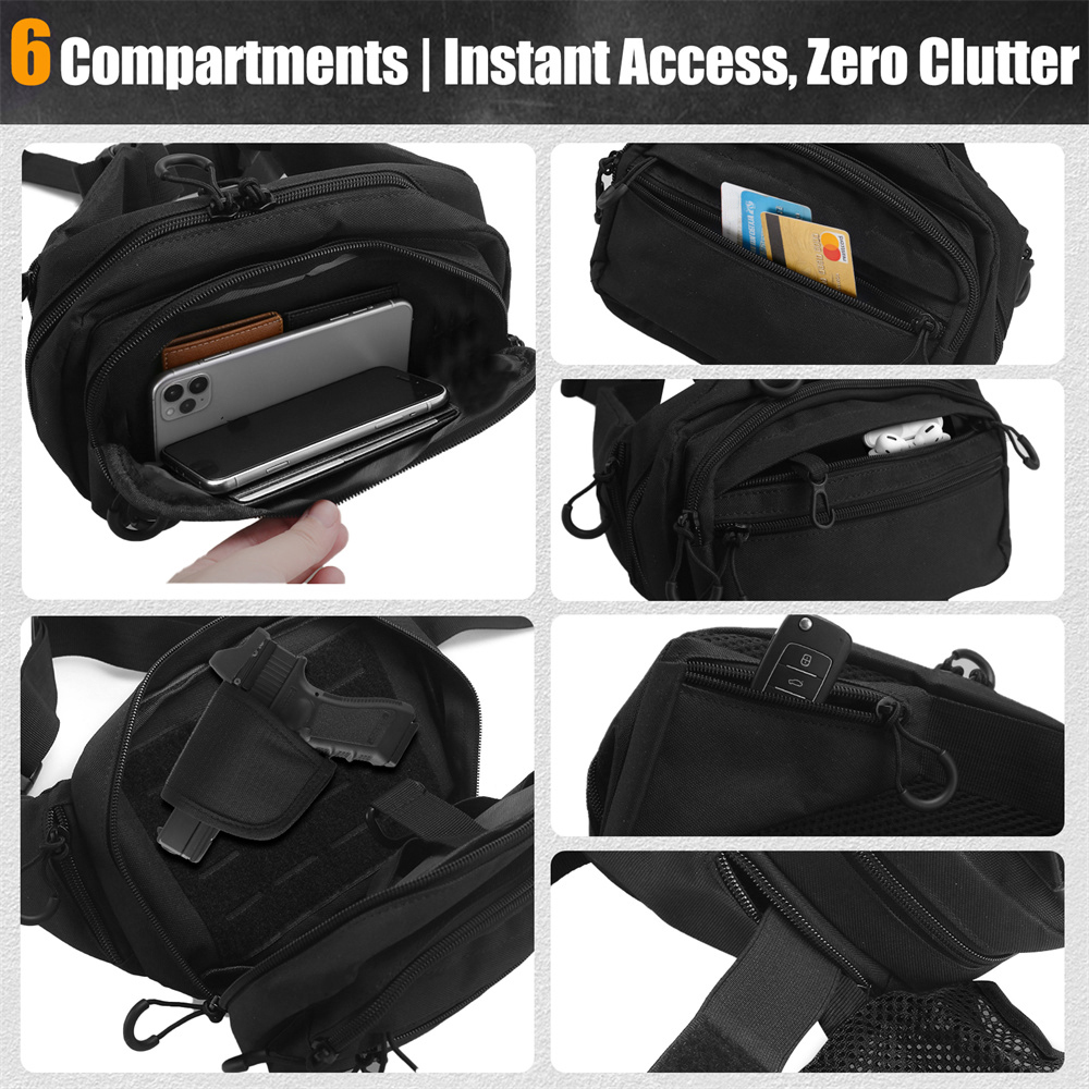 Tactical Pistol Gun Bag Concea - đánh giá và giá Edc Concealed Carry Fanny Pack