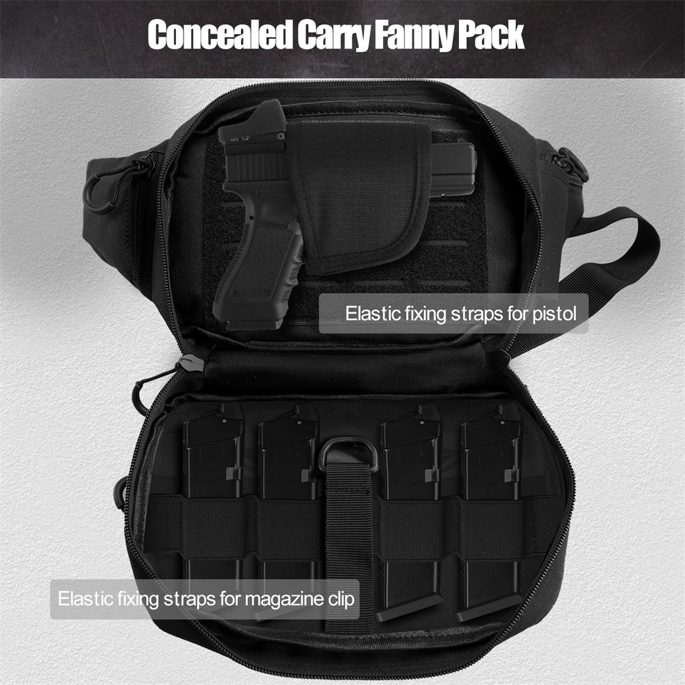Tactical Pistol Gun Bag Concea - đánh giá và giá Edc Concealed Carry Fanny Pack