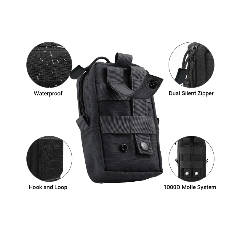 Tactical Molle Pouch Waist Bag - đánh giá và giá Edc Deep Carry