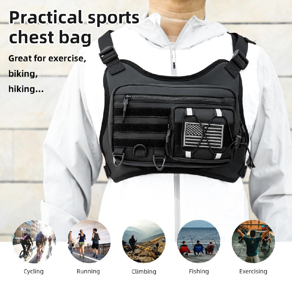 Men Women Tactical Chest Bag L - đánh giá và giá Edc Carry Bag For Men