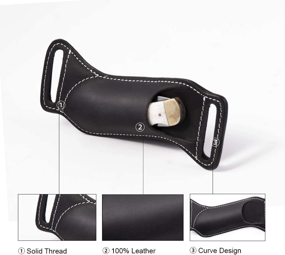 Outdoor Waist-Mounted Genuine  - đánh giá và giá Edc Carry Belt Leather
