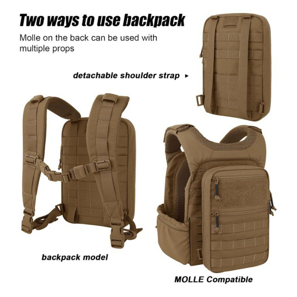 Tactical MOLLE Backpack Waterp - đánh giá và giá Edc Deep Carry
